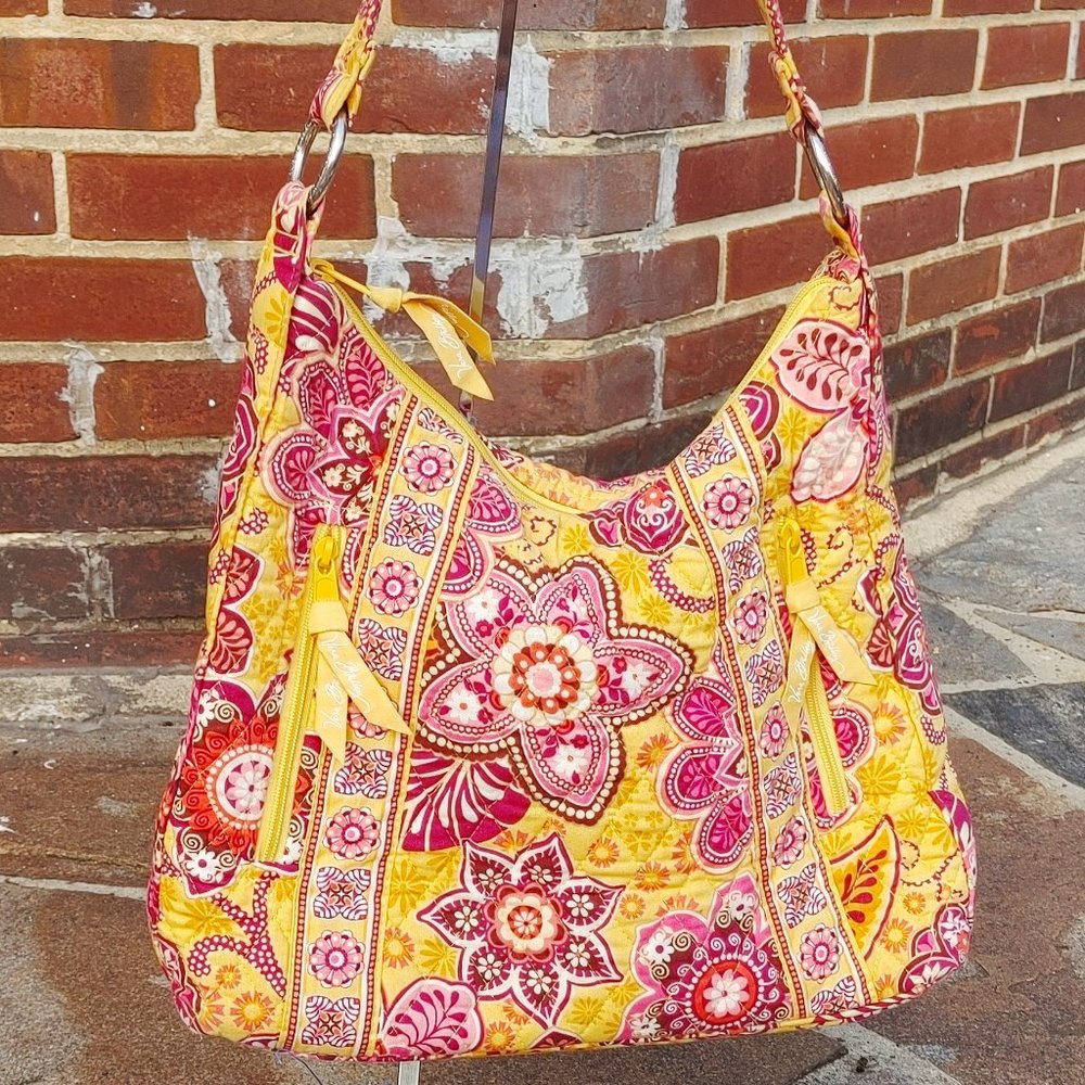 Vera Bradley Lisa B Hobo in Gold Bali